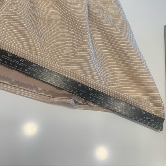 Tahari Sharon Fit & Flare Beaded Cocktail Dress 12 NWT Taupe Beige Party Classy - Picture 14 of 15